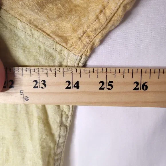 The Territory Ahead Linen Shirt Mens Large Multi Color Patchwork - Picture 7 of 10